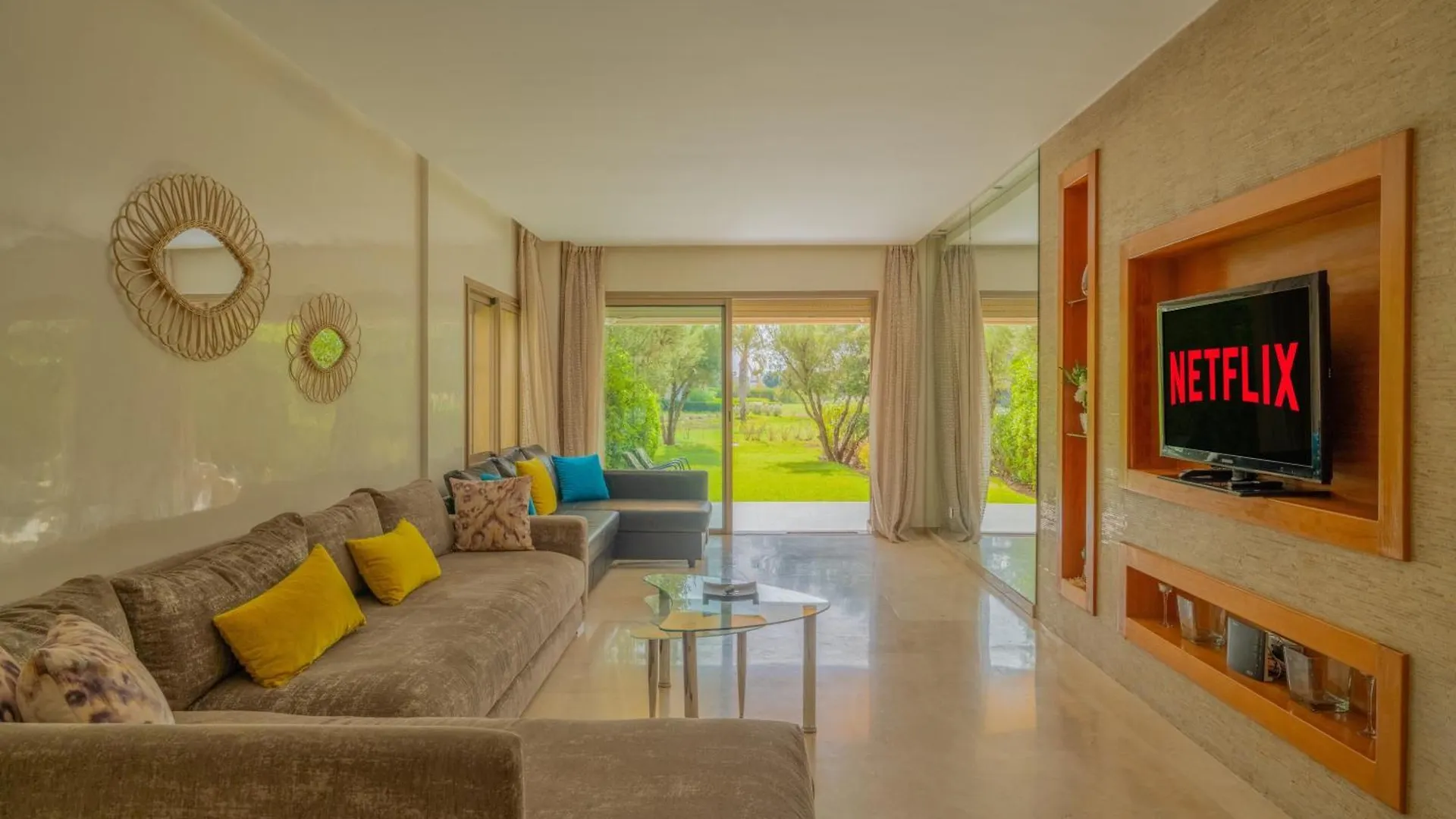 Luxury Xl Appart Golf View Retreat Private Garden Marrakesh