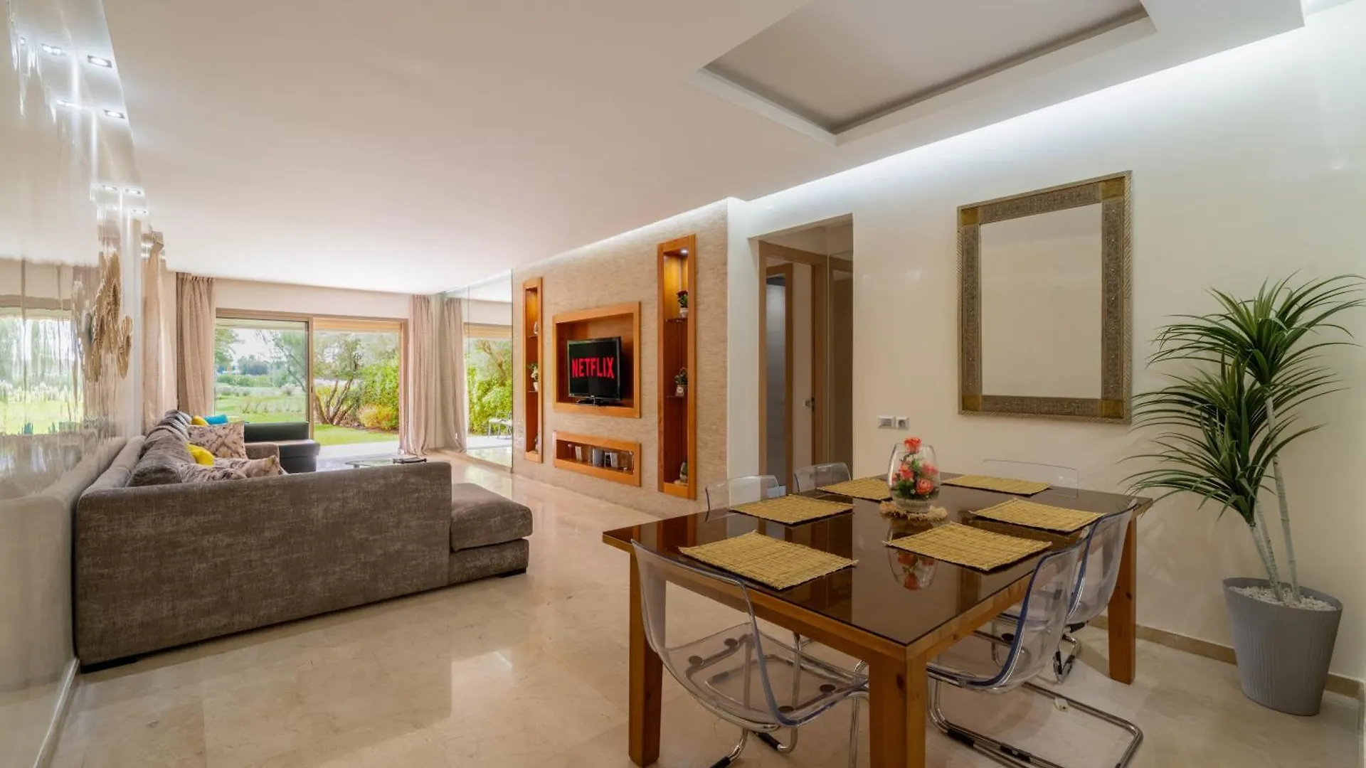 Luxury Xl Appart Golf View Retreat Private Garden Marrakesh 0*,